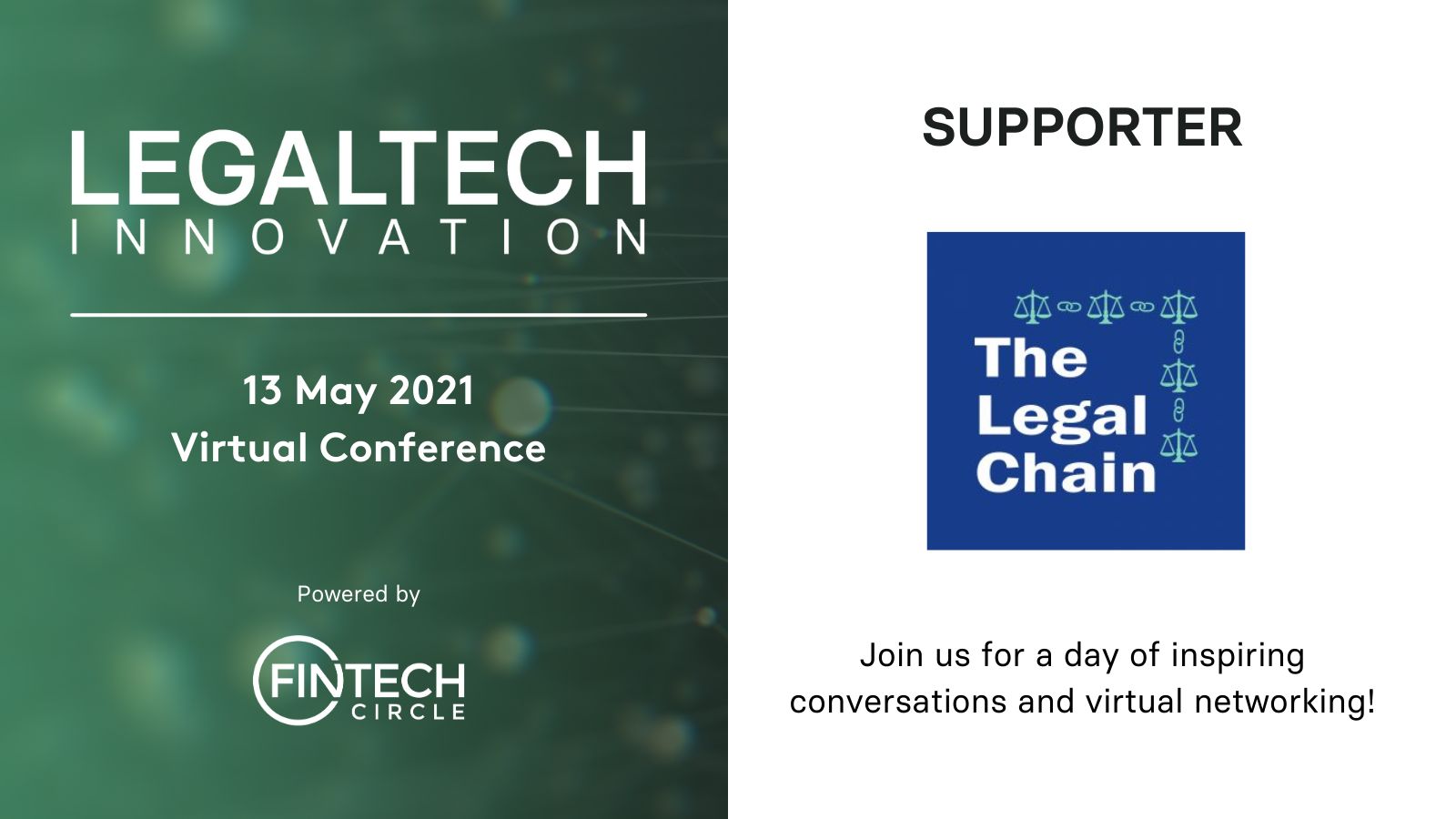 LegalTech Innovation Virtual Conference - The Legal Chain as supporter