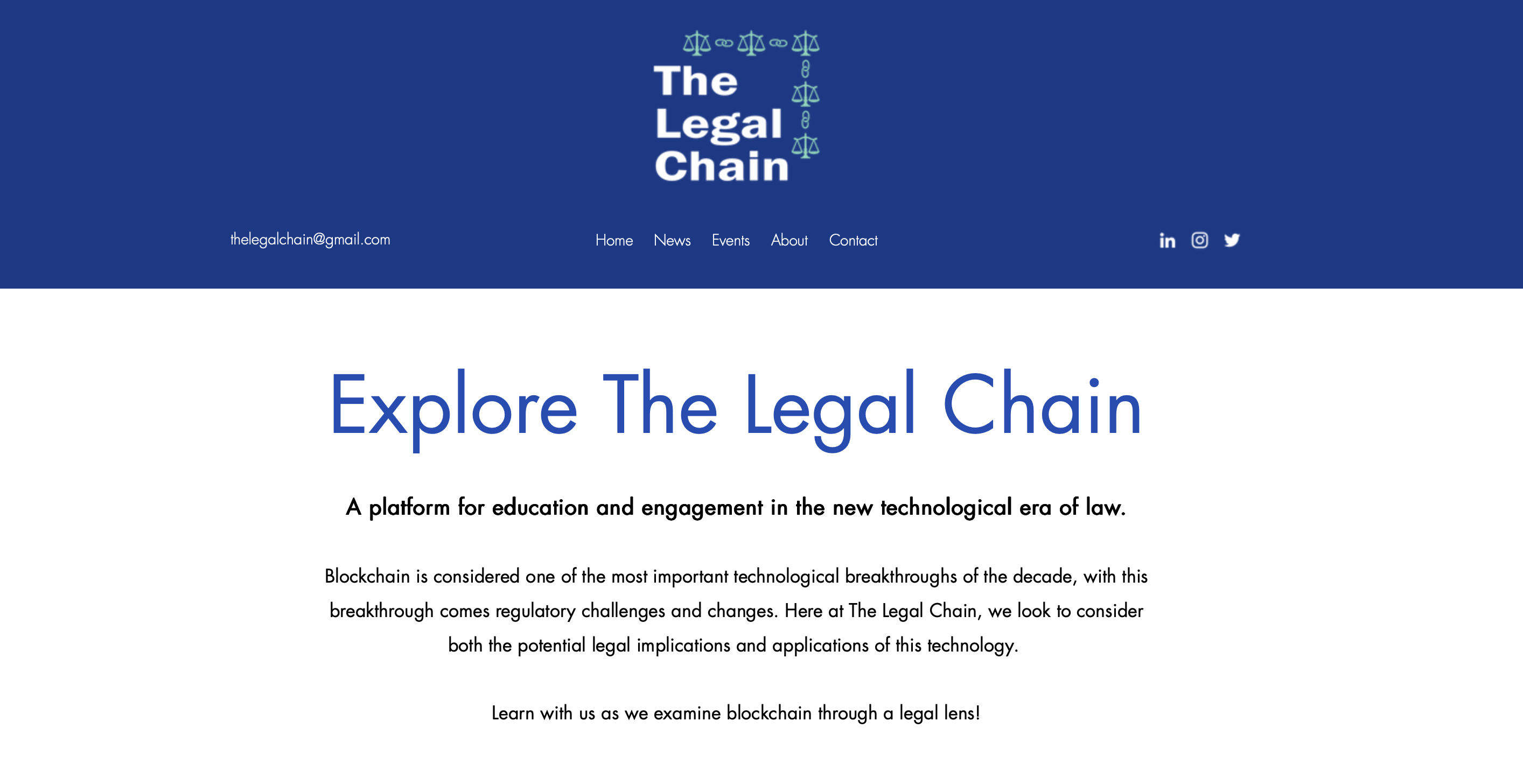 The Legal Chain website